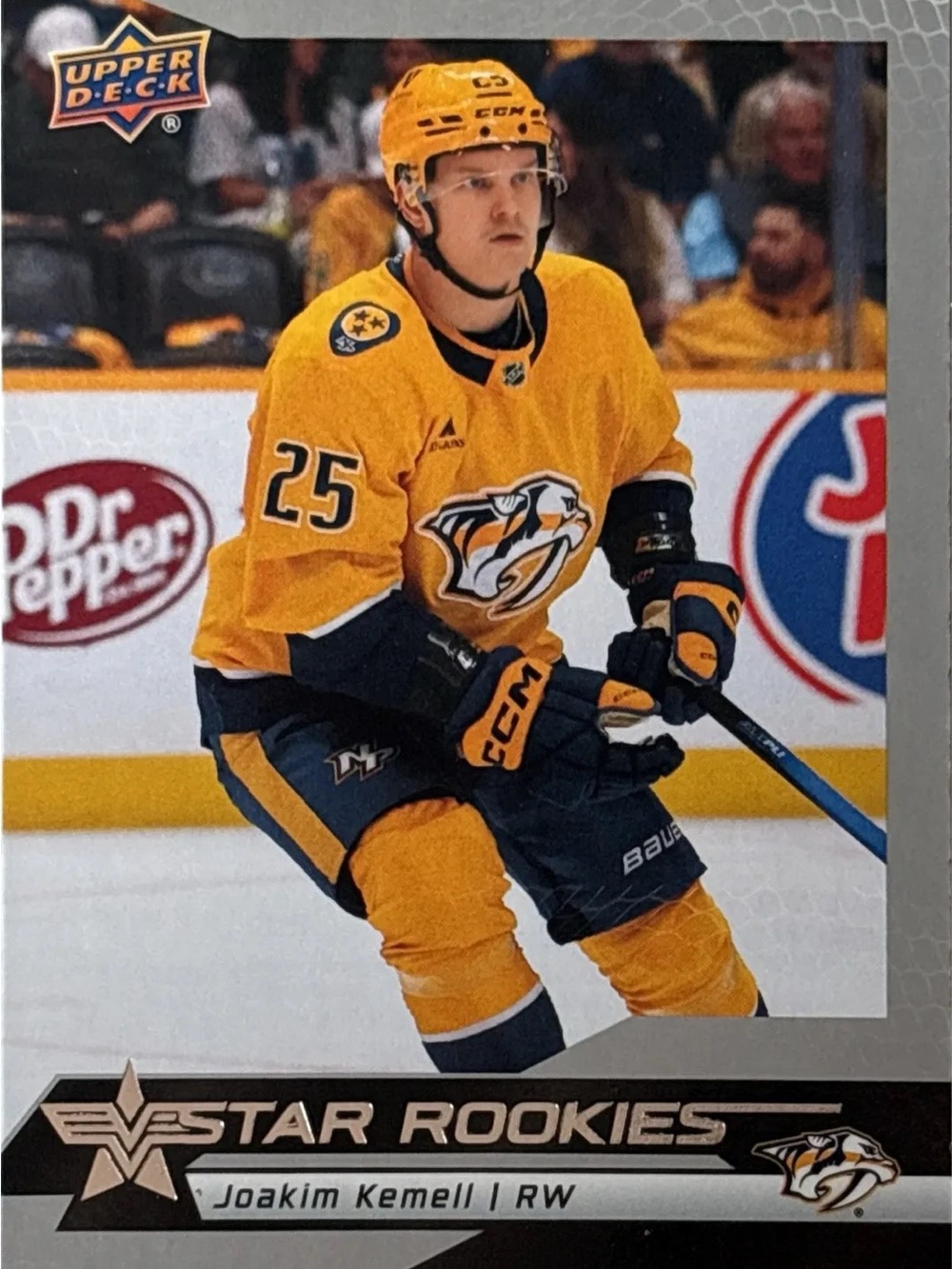 Upper Deck Joakim Kemell Star Rookies Hockey Card Nashville Predators